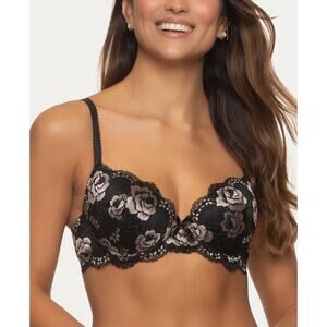 Jezebel Women's Cross-Dye Lace Underwire Bra J5826 Size 34D